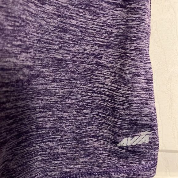 Avia Women’s ActiveWear Racer Back Tank Top Purple With Hot Pink Back Strap - Picture 4 of 7